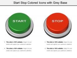 Start stop colored icons with grey base