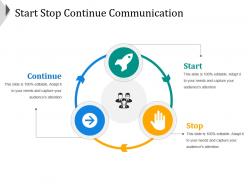 Start stop continue communication sample of ppt presentation
