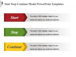 Start stop continue model powerpoint templates