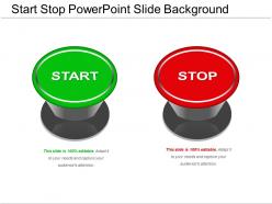 Start stop powerpoint slide background