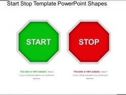 Start Stop Template Powerpoint Shapes