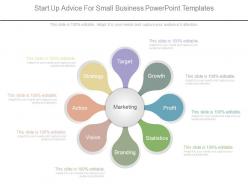 Start up advice for small business powerpoint templates