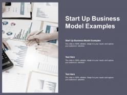 Start up business model examples ppt powerpoint presentation file deck cpb