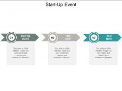 Start up event ppt powerpoint presentation ideas design templates cpb
