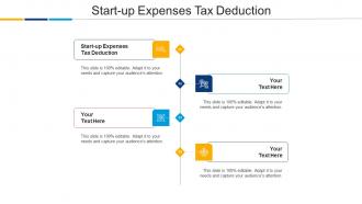 Start Up Expenses Tax Deduction Ppt Powerpoint Presentation Show Graphic Images Cpb