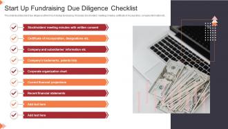 Start Up Fundraising Due Diligence Checklist