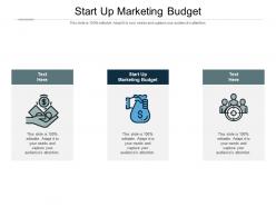 Start up marketing budget ppt powerpoint presentation icon images cpb