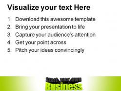 Start your own business metaphor powerpoint backgrounds and templates 1210