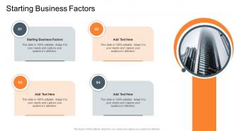 Starting Business Factors In Powerpoint And Google Slides Cpb