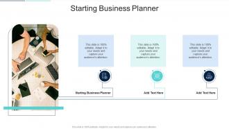Starting Business Planner In Powerpoint And Google Slides Cpb
