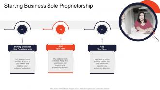 Starting Business Sole Proprietorship In Powerpoint And Google Slides Cpb