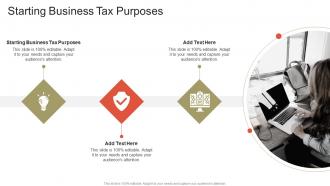 Starting Business Tax Purposes In Powerpoint And Google Slides Cpb