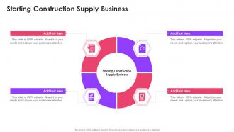 Starting Construction Supply Business In Powerpoint And Google Slides Cpb