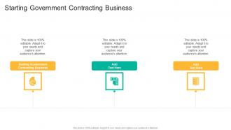Starting Government Contracting Business In Powerpoint And Google Slides Cpb
