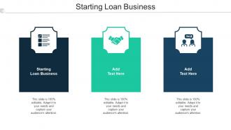 Starting Loan Business Ppt Powerpoint Presentation Portfolio Format Ideas Cpb