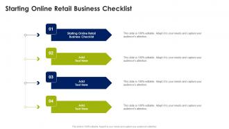 Starting Online Retail Business Checklist In Powerpoint And Google Slides Cpb