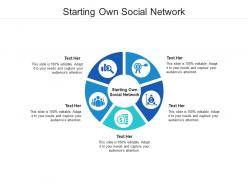 Starting own social network ppt powerpoint presentation slides information cpb
