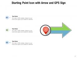 Starting Point Athlete Destination Location Arrow Initiating