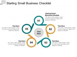 Starting small business checklist ppt powerpoint presentation layouts clipart cpb