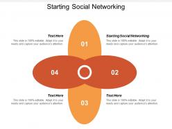 Starting social networking ppt powerpoint presentation gallery format cpb