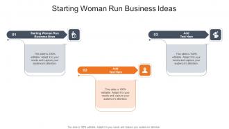 Starting Woman Run Business Ideas In Powerpoint And Google Slides Cpb