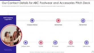 Startup apparel company pitch deck our footwear accessories pitch deck