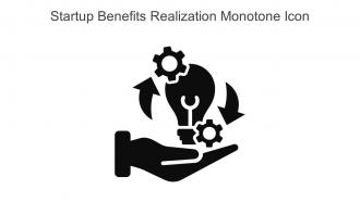 Startup Benefits Realization Monotone Icon In Powerpoint Pptx Png And Editable Eps Format
