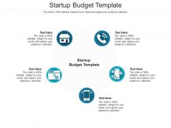 Startup budget template ppt powerpoint presentation outline slide cpb