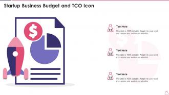 Startup Business Budget And TCO Icon