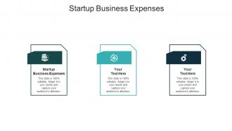 Startup business expenses ppt powerpoint presentation infographics clipart cpb