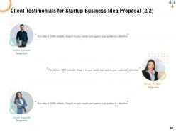 Startup business idea proposal powerpoint presentation slides