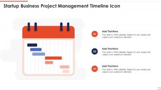 Startup Business Project Management Timeline Icon