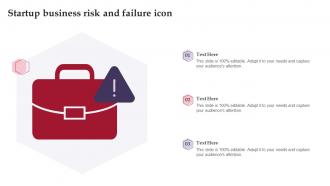 Startup Business Risk And Failure Icon
