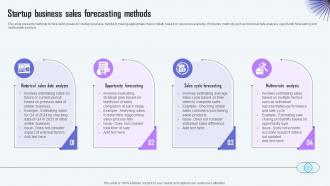 Startup Business Sales Forecasting Methods