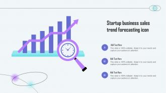 Startup Business Sales Trend Forecasting Icon
