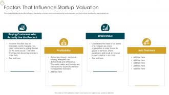 Startup Business Valuation Methods Factors That Influence Startup Valuation