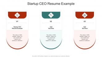 Startup CEO Resume Example In Powerpoint And Google Slides Cpb