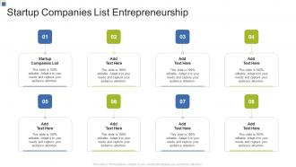Startup Companies List Entrepreneurship In Powerpoint And Google Slides Cpb