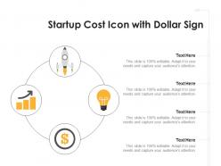 Startup cost icon with dollar sign