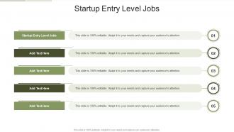 Startup Entry Level Jobs In Powerpoint And Google Slides Cpb