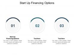 Startup financing options ppt powerpoint presentation infographics visuals cpb