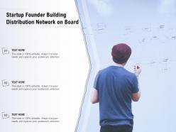 Startup founder building distribution network on board