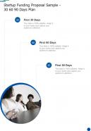 Startup Funding Proposal Sample 30 60 90 Days Plan One Pager Sample Example Document