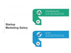 Startup marketing salary ppt powerpoint presentation portfolio clipart images cpb