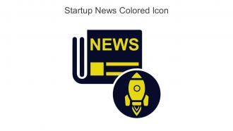 Startup News Colored Icon In Powerpoint Pptx Png And Editable Eps Format