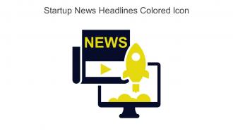 Startup News Headlines Colored Icon In Powerpoint Pptx Png And Editable Eps Format