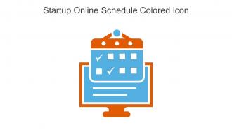 Startup Online Schedule Colored Icon In Powerpoint Pptx Png And Editable Eps Format