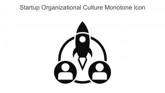 Startup Organizational Culture Monotone Icon In Powerpoint Pptx Png And Editable Eps Format
