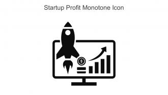 Startup Profit Monotone Icon In Powerpoint Pptx Png And Editable Eps Format