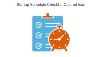 Startup Schedule Checklist Colored Icon In Powerpoint Pptx Png And Editable Eps Format